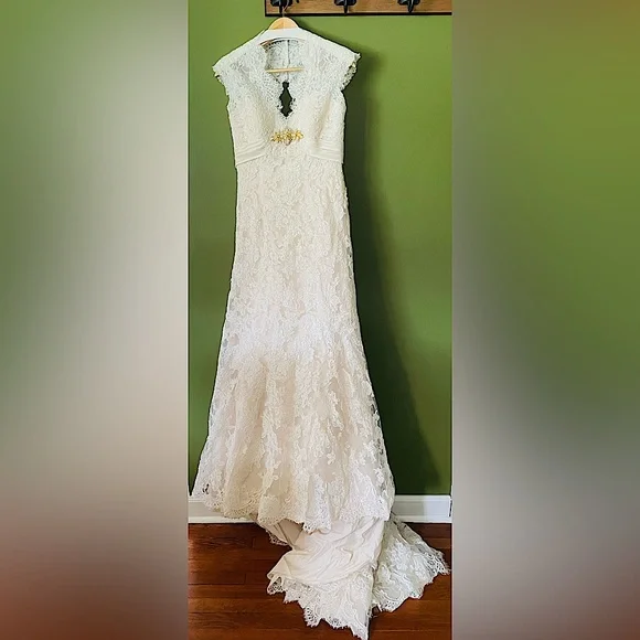 chinese dress ladies Sophia Champagne Lace A-Line Wedding Dress main image 0